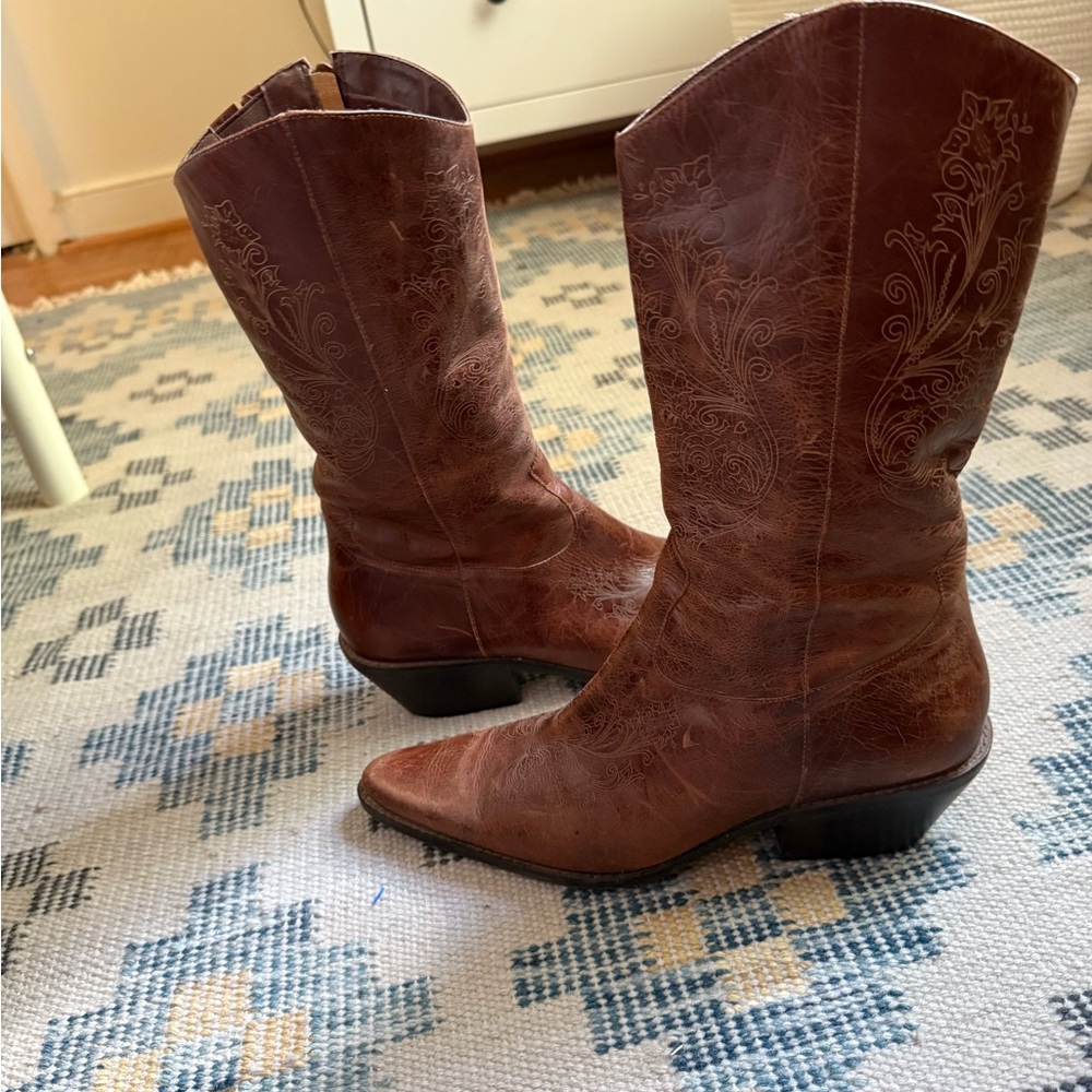 Matisse Brown Ankle Boots - Picture 5 of 7